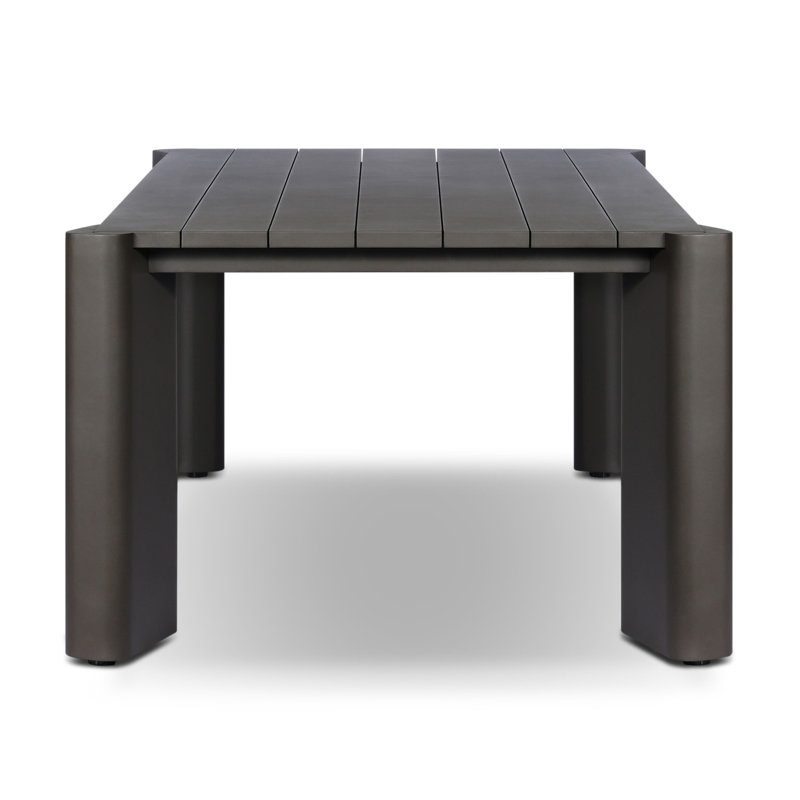 Soho Outdoor Metal Dining Table 86"-Bronze, Bronze