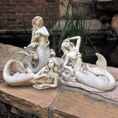 Statue 3 pièces Life's a Beach Mermaid