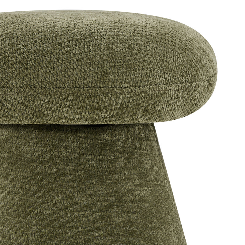 Tabouret de coiffeuse 16,1 po pivotant en chenille 16,1 po, Green