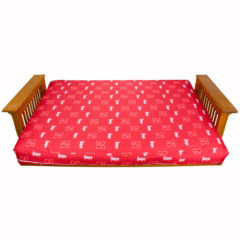 Housse pour futon à coussins carrés / rectangulaires NCAA, Nebraska