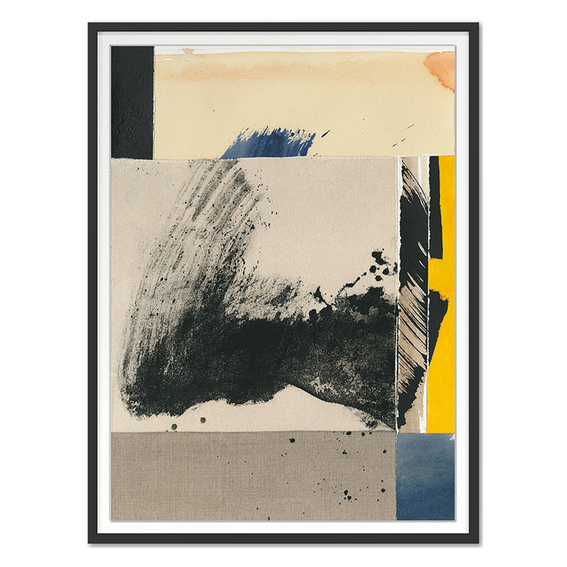 Assemblage 5 Print by Ngo, PC, 44'' H x 33'' W, Black Single Picture Framed
