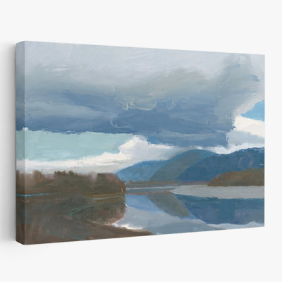 Blue And Brown A River View Art