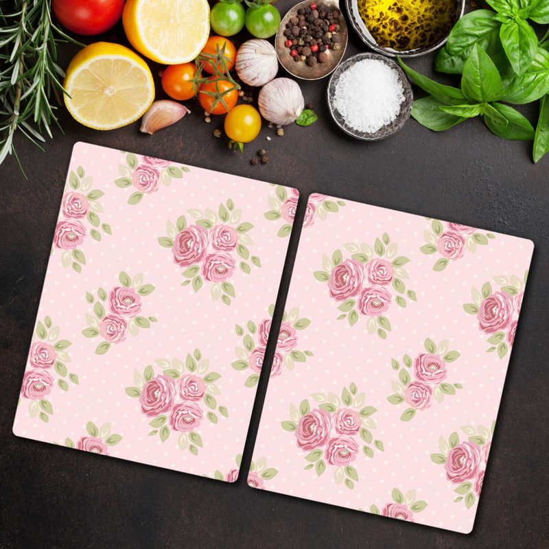 Marko Beautiful Rose Regular Flowers Chopping Board, 40cm L x 52cm W