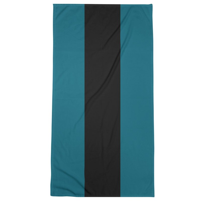 Bath Towel, Sea Blue/Mink Black
