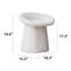 Tabouret, fausse laine d'agneau