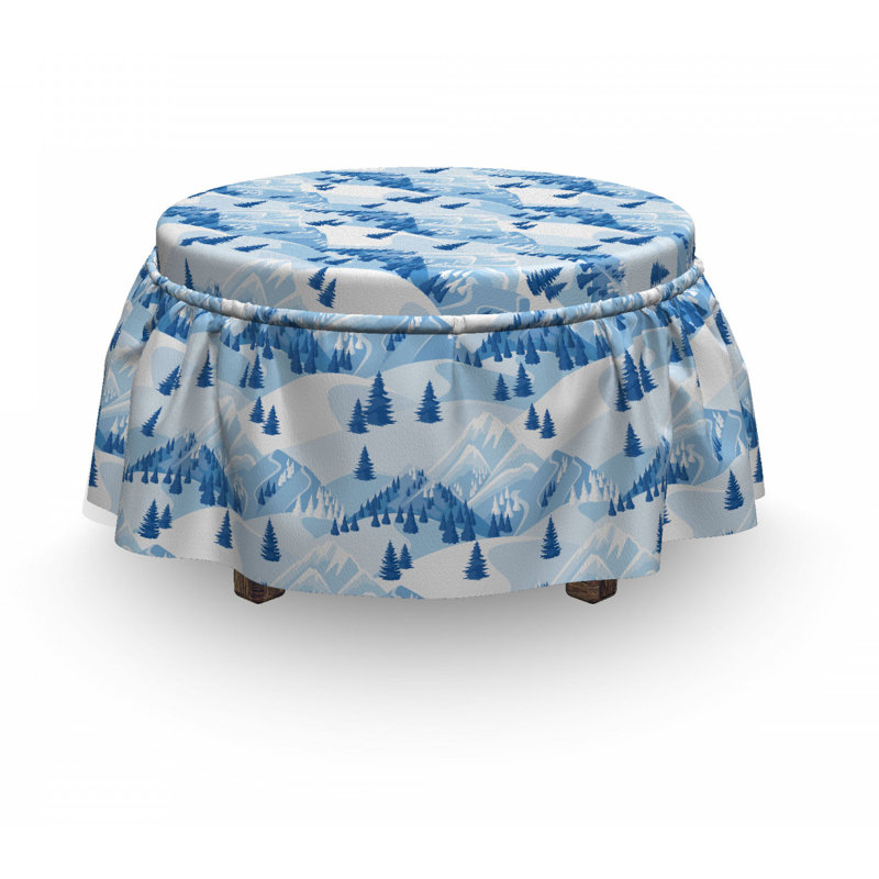 Housse pour repose-pieds sapin de sapin snowy