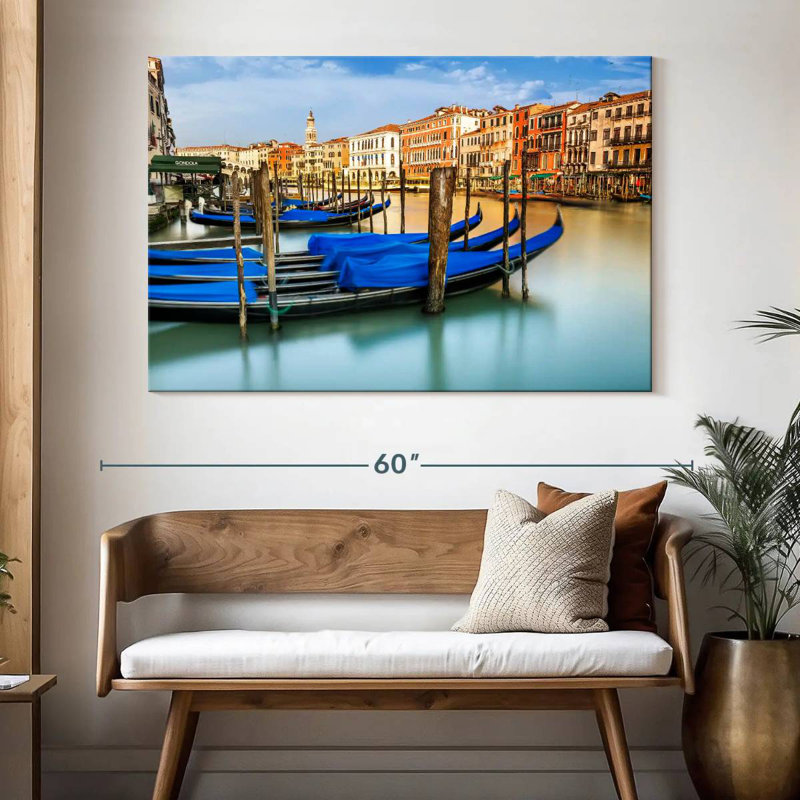 Gondoles couvertes du Grand Canal Mehar, H 34 po x l 51 po
