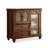 American Style Solid Wood and Glass Accent Cabinet-420074876-420074875