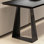 Long bureau en bois pour étudier / travailler avec de l'acier au carbone