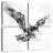 Brampt Eagle Flying Black And White