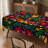 Vintage Exotic Tablecloth 180x180cm Round Exotic Patterns Party, Picnic, Dinner Party Decorative Table Cover