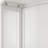 Modern Arched Glass Double-Door Cabinet With Open Shelf & Towel Rack-404609025