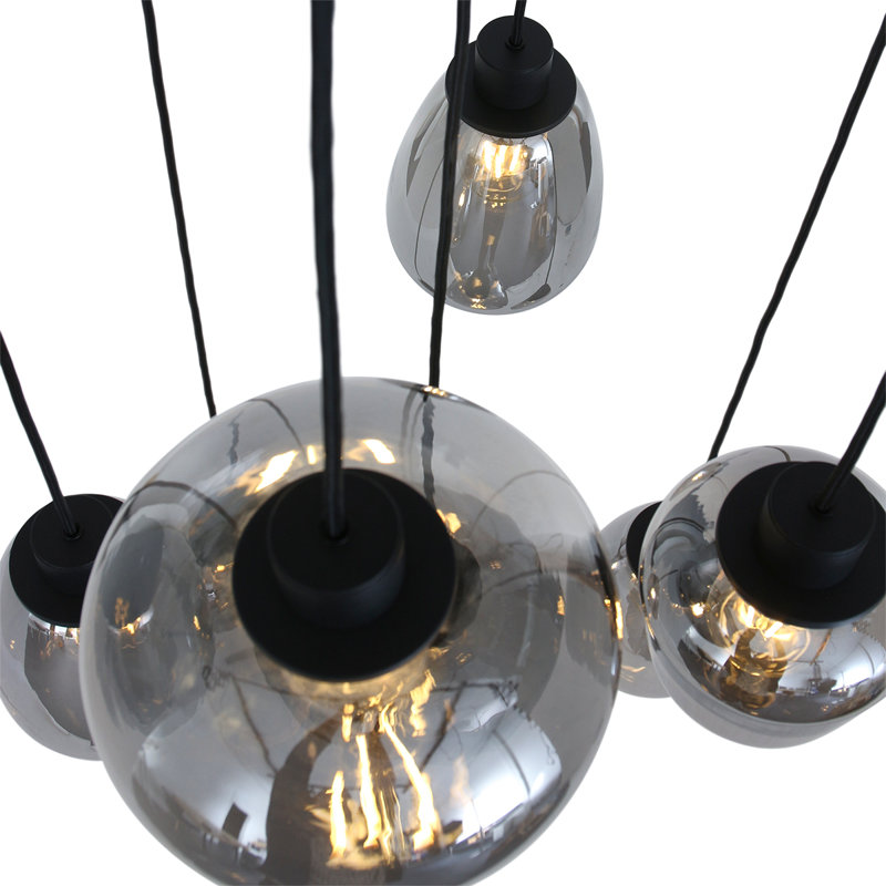 Jay 7 - Light Black Cluster Pendant