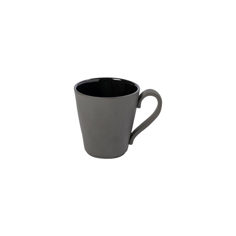 Lagoa Handmade Stoneware Coffee Mug, Black