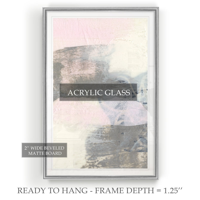 " Sweet Calm I ", 22.5" H x 30.5" W x 1.5" D, Silver Framed