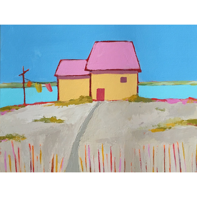 Cottage par la mer par Phyllis Adams, H 25,25 po x l 31,25 po x P 0,875 po