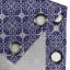 Rideau hollandais à 2 panneaux Red Barrel Studio®, 50 po x 108 po, indigo et blanc-106350449