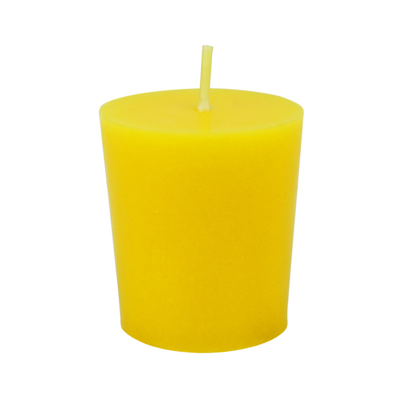 Bougie votive sans parfum Votive, Jaune, Ensemble de 96