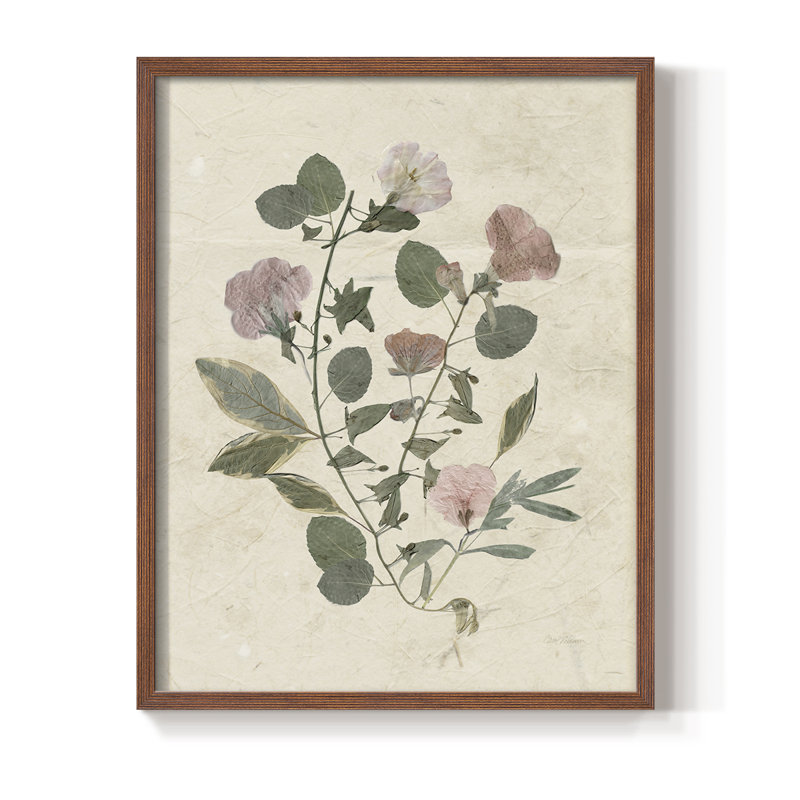 Pressed Arrangement I, reproduction encadrée - bois massif, Noyer, H 21 po x l 17 po