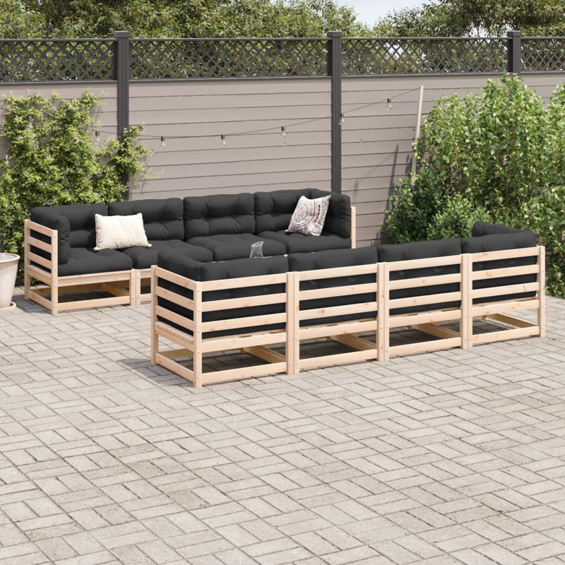 Kristiana 70cm Wide Rectangle Patio Sofa, Black, Honey Brown