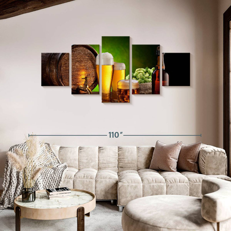 Beer From Brewery, 42" H x 92" W