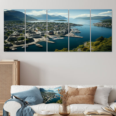 Germany Alesund Essence Port City - Germany 5 Piece Wall Art