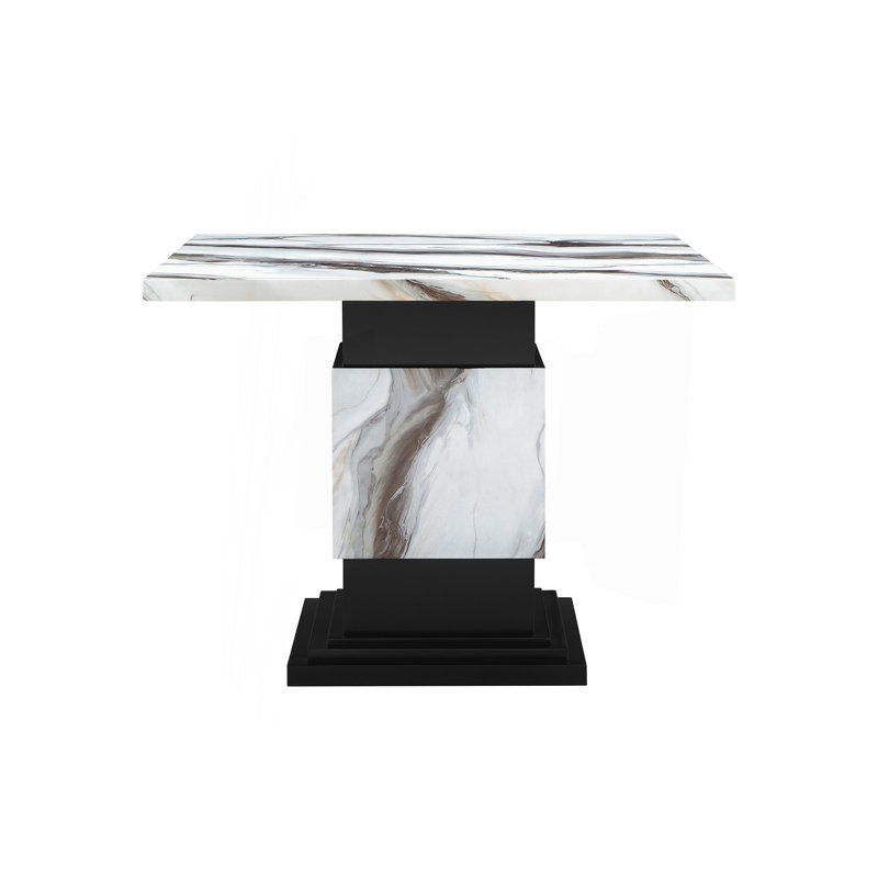 TABLE DE BAR SAMMI BLANCHE ET NOIRE