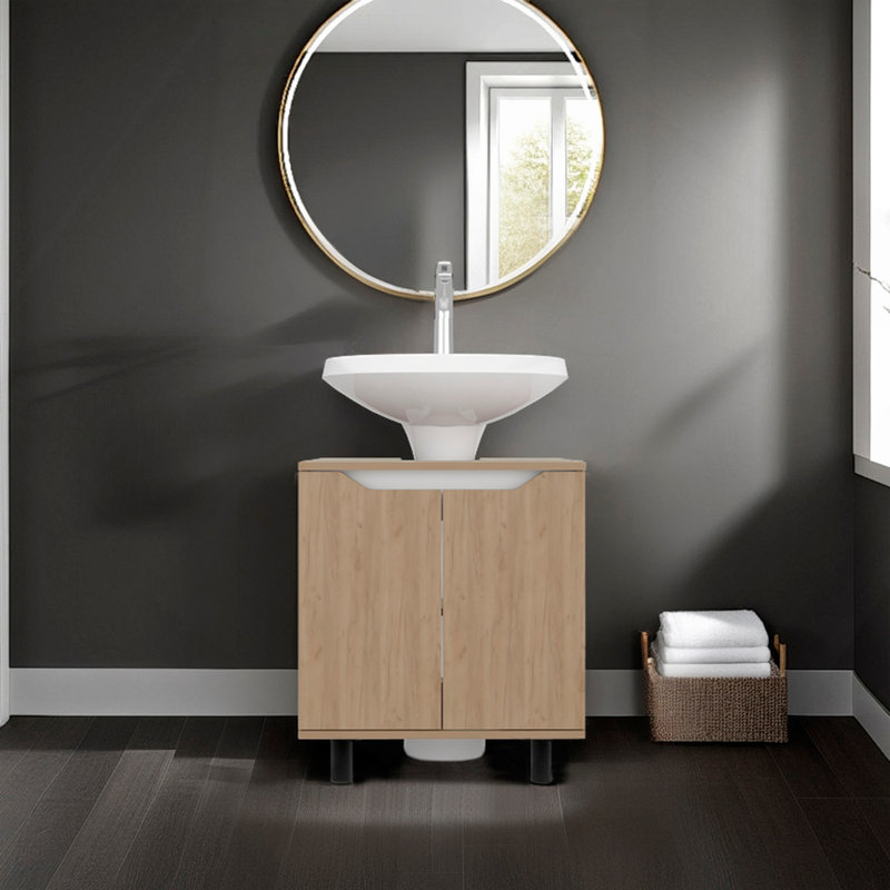 Armoire de rangement sous évier Jerome, Naturel