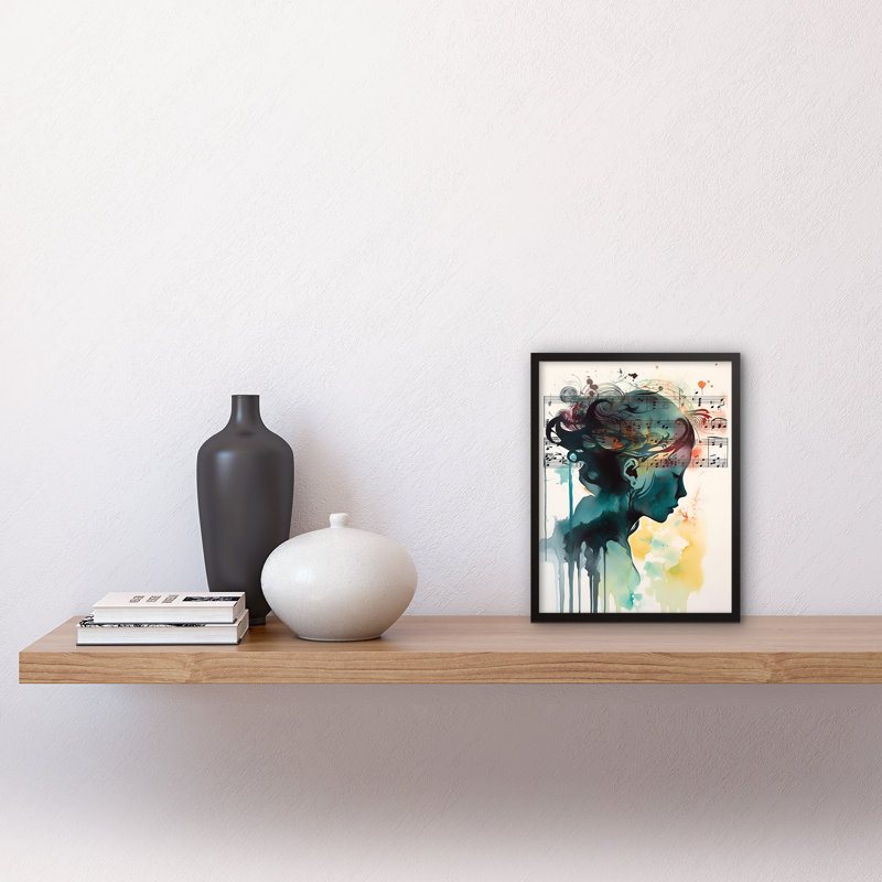 Music On My Mind Singing In My Head - Single Picture Frame Print