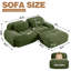 Canapé modulaire en forme de L Boneless, surdimensionné avec assise profonde, repose-pieds, velours côtelé, sans assemblage-994911420-994911417-994911419