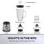 Daewoo 2-Piece 800W Stainless Steel Smoothie Maker Glass Jug Blender For Soup Sauce Juice Paste With Coffee Grinder
