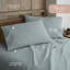 Ensemble de draps en flanelle 100% biologique pour grand lit - Ensemble de draps en flanelle 100% coton certifié Gots avec une finition douce brossée confortable et une poche profonde - 1 drap plat, 1 drap-housse et 2 taies d'oreiller (rivage, grand)-68983135-132362653