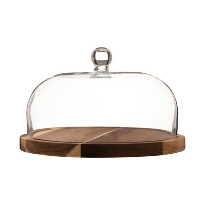 Cheese/cake Dome & Wooden Board