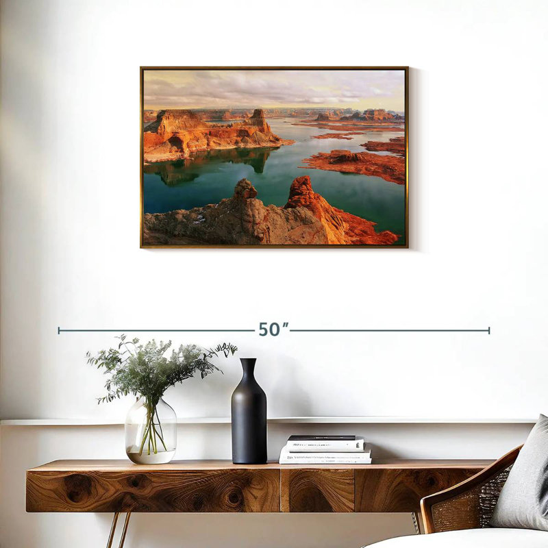 Alstrom Point, Floating Frame Gold, 31" X 21"