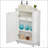 Bathroom Cabinet Triangle Corner Storage with Adjustable Shelf, Modern MDF Board for Efficient Space Utilization