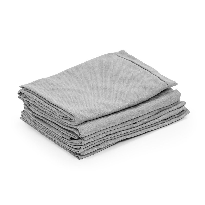 Titania Rectangular Throw Pillow Cover, Light grey