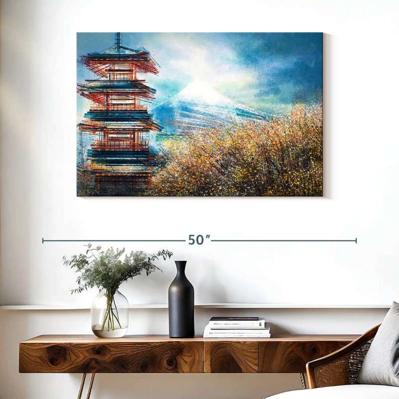 Adella Japan - Mount Fuji In Autumn, 26" H x 39" W