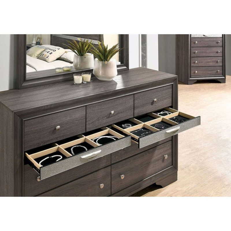 Commode contemporaine 1Pc, Gris
