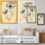 Fleur indigo en fleurs IV - art mural sur toile florale-87365960-87365961