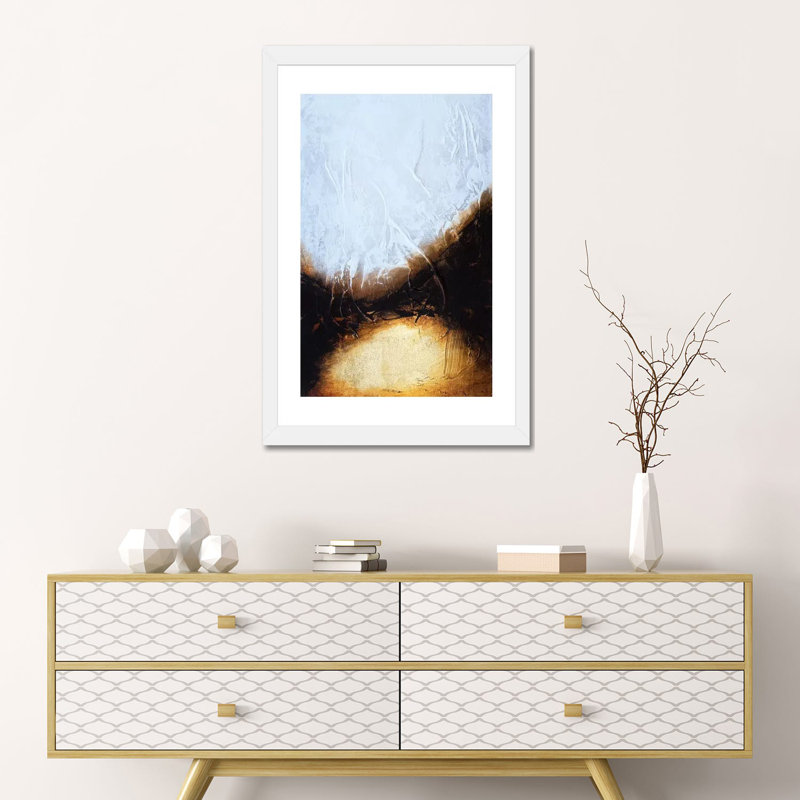 «Antique Gold» par Spell rebond Fine Art - impression d'art graphique, White Paper, 24" H x 16" W x1" D, Blanc