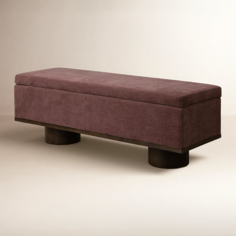 Furlane Flip Top Storage Bench, Laughlin Plum