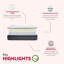 Matelas en polyester hybride moelleux