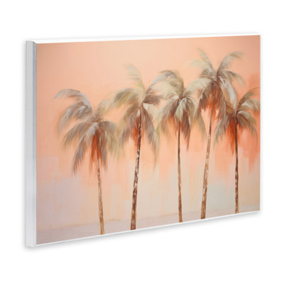  Soft Palm Tree Lineup Wall Plaque Art by Arlington Prints