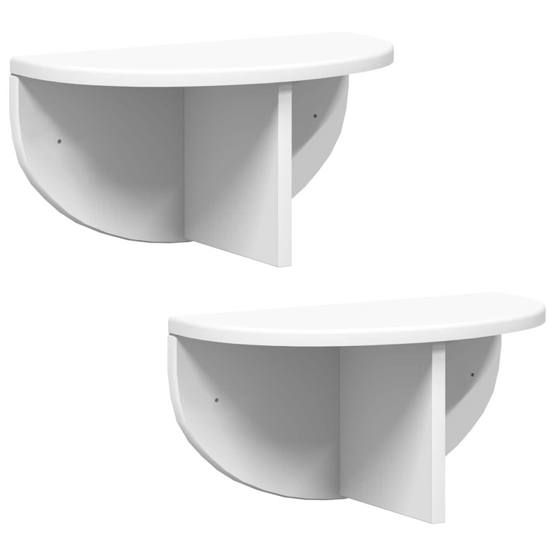 Floating Shelf, 19cm H x 38cm W x 19cm D, White