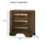 Mobilier de chambre à coucher de style transitionnel 1pc