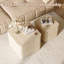 Ensemble de 2 tables basses gigognes modernes à finition travertine-479576069