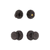 Nostalgic Warehouse Classic Rosette Entry Set with Deco Knob