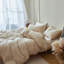 Literie 100 % coton à motif pied-de-poule et tissage gaufré-135650986-135650988