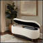 Banc de rangement Boucle crème Voir ci-dessous-504068946