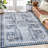 Oriental Machine Washable Area Rug Non-Slip Indoor Carpet Non-Shedding Floral Rug for Living Room Bedroom Dining Room Hallway Kitchen Office Playroom Nursery-1640391664